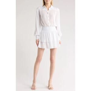 RAMY BROOK Lynnette Tiered Long Sleeve Mini Dress